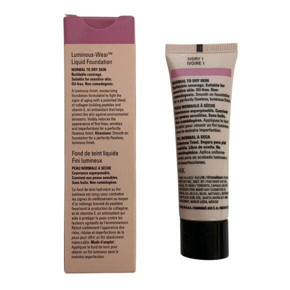 Mary Kay Timewise Luminous Wear Foundation Ivory 1 1 Fl Oz Normal To Dry Skin - Picture 2 of 7